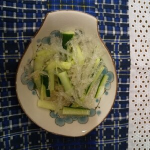 ＊海藻麺＊きゅうり＊茗荷の中華風サラダ